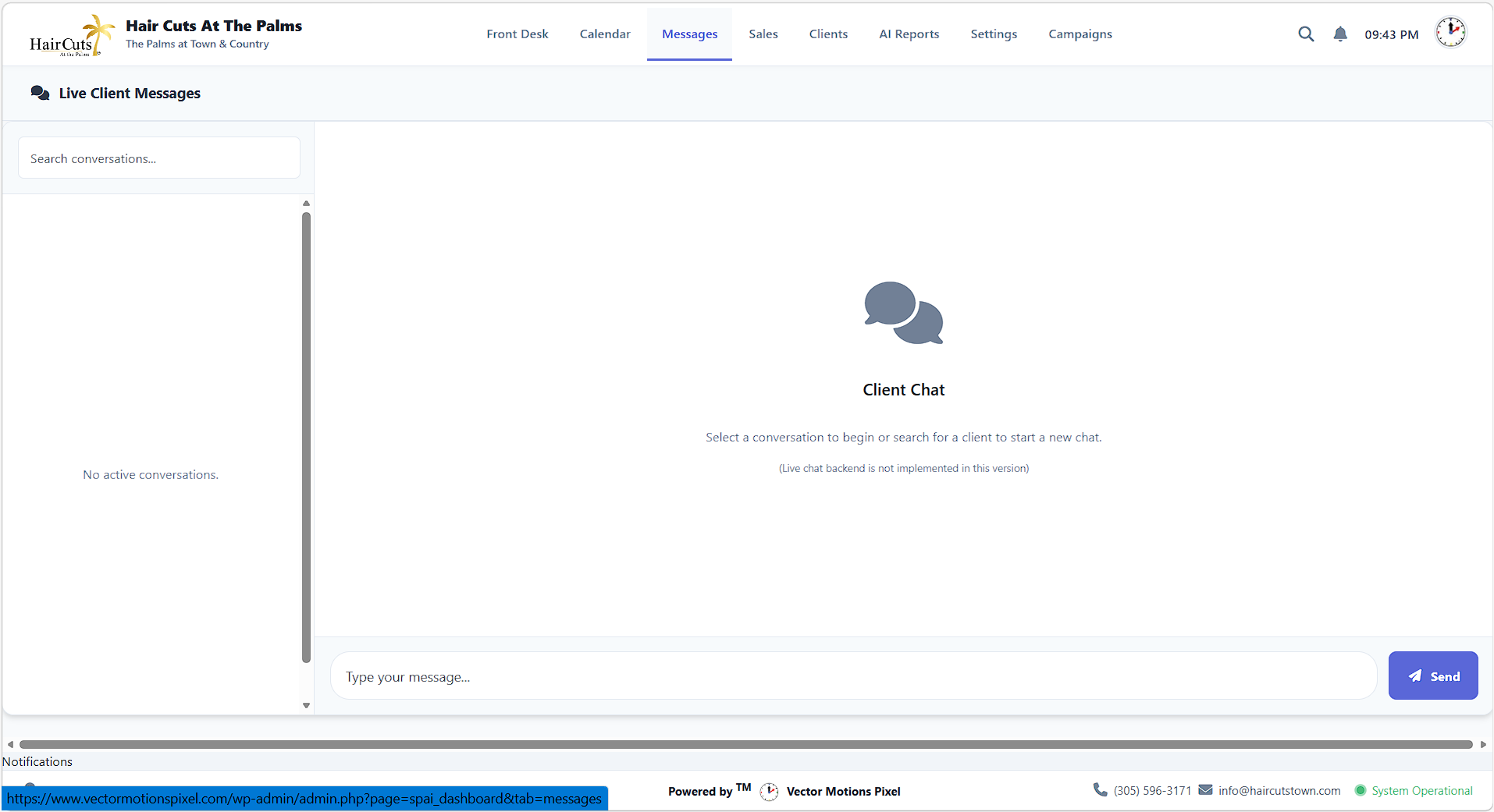 VMP Staff Chat Dashboard