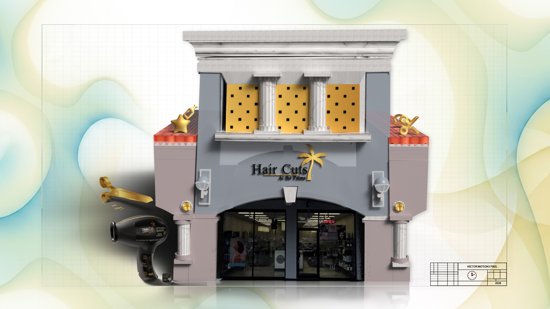 Interior of Luxury Hair Salon